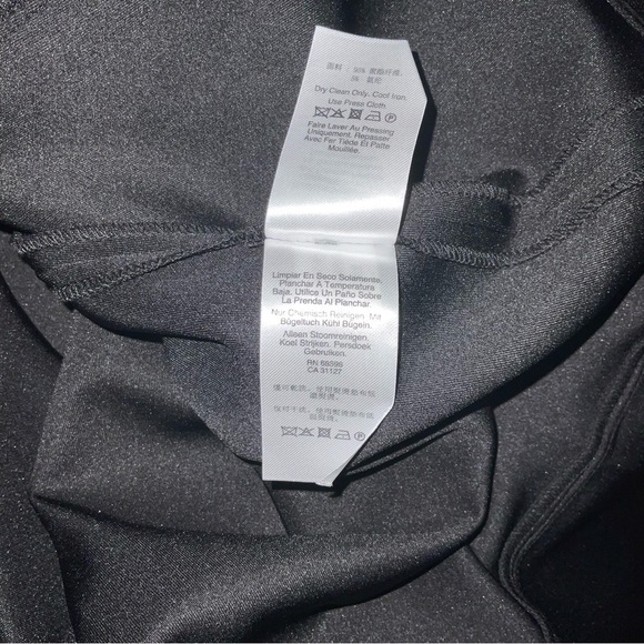 DKNY Women's Sleeveless Zippered-Front Ruffled-Skirt Dress Size 12 Black NWT - Picture 8 of 9